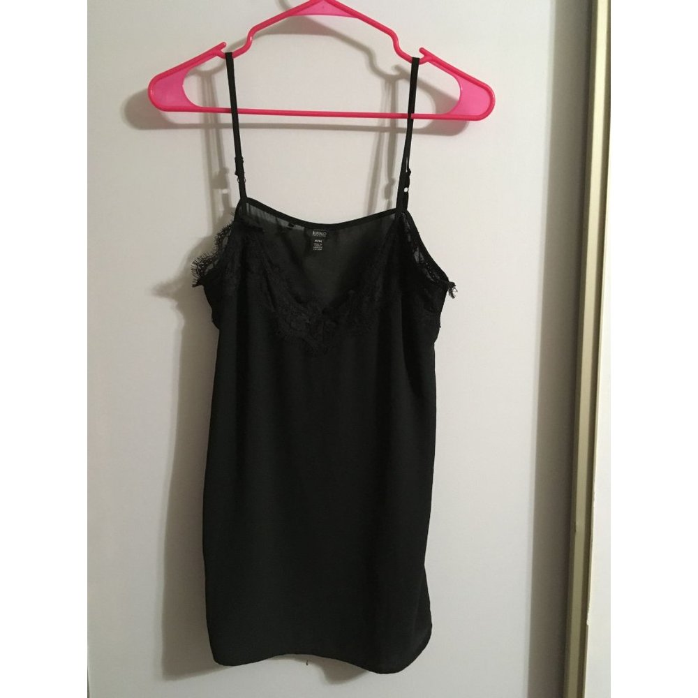 Buffalo by David Bitton Medium Black Sleeveless Lace Casual Occsion Top